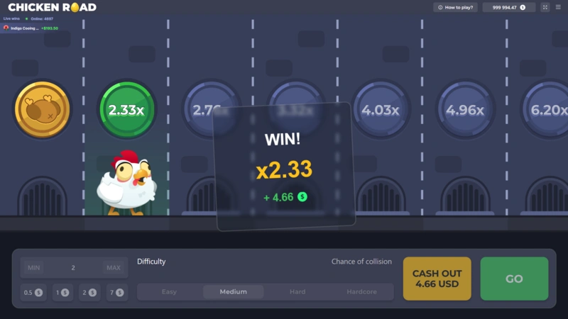 chicken cross the road game casino